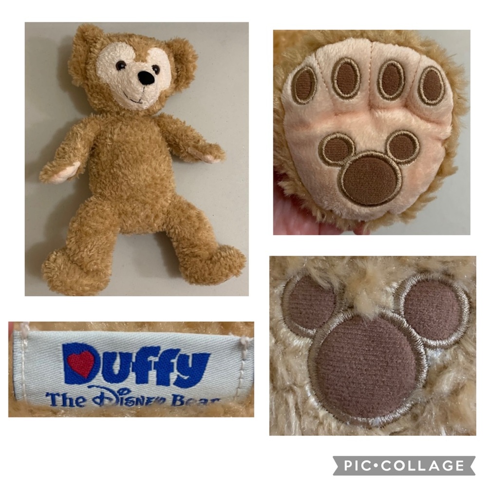 Duffy The Disney Bear Plush Tokyo DisneySea Mickey  Prints Minnie Tan 16 Inches